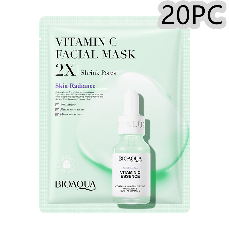 Masque Visage en Tissu – Collagène, Acide Hyaluronique & Vitamine C
