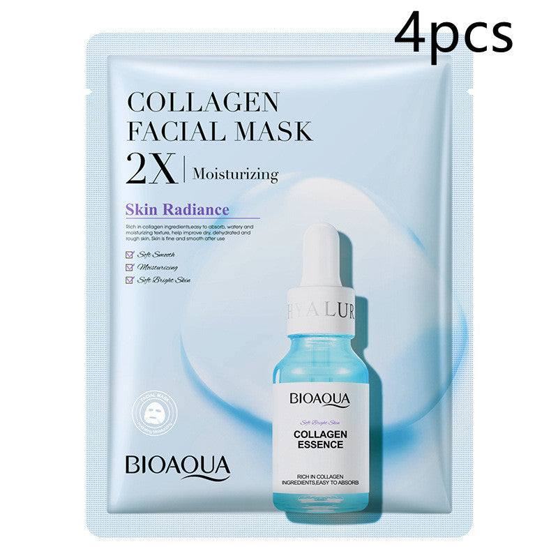 Masque Visage en Tissu – Collagène, Acide Hyaluronique & Vitamine C