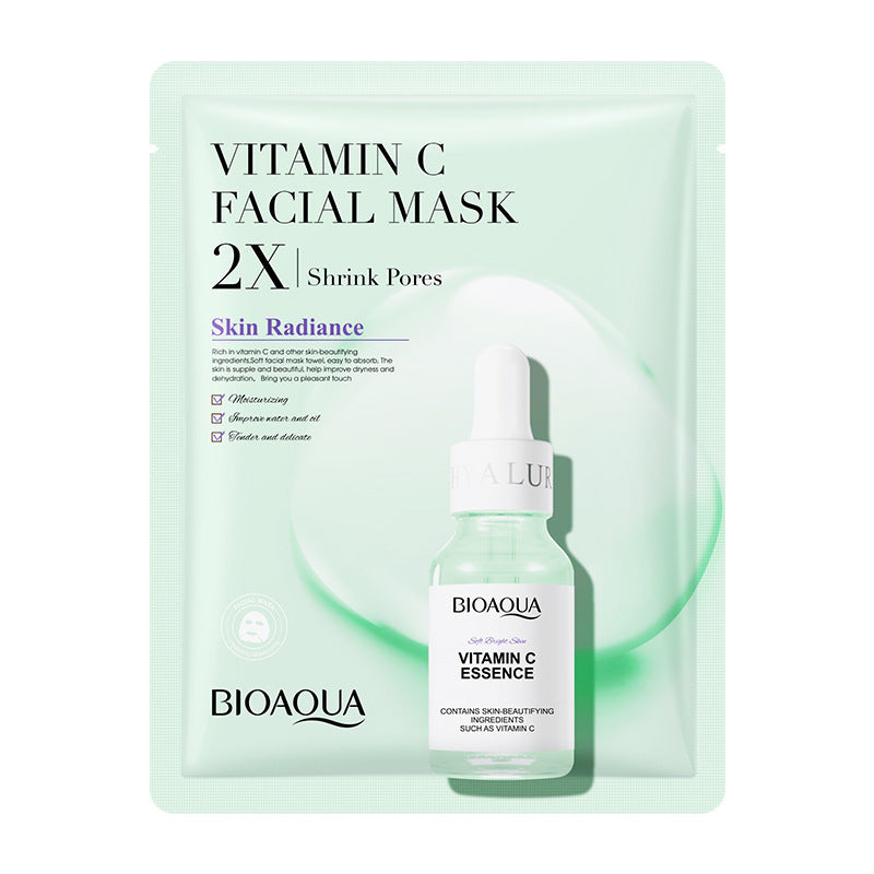 Masque Visage en Tissu – Collagène, Acide Hyaluronique & Vitamine C