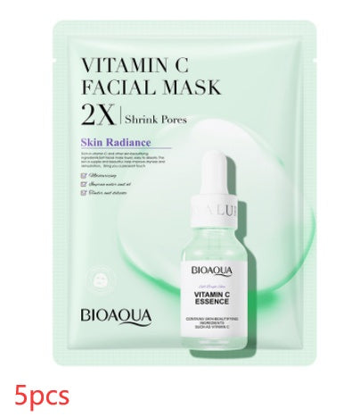 Masque Visage en Tissu – Collagène, Acide Hyaluronique & Vitamine C