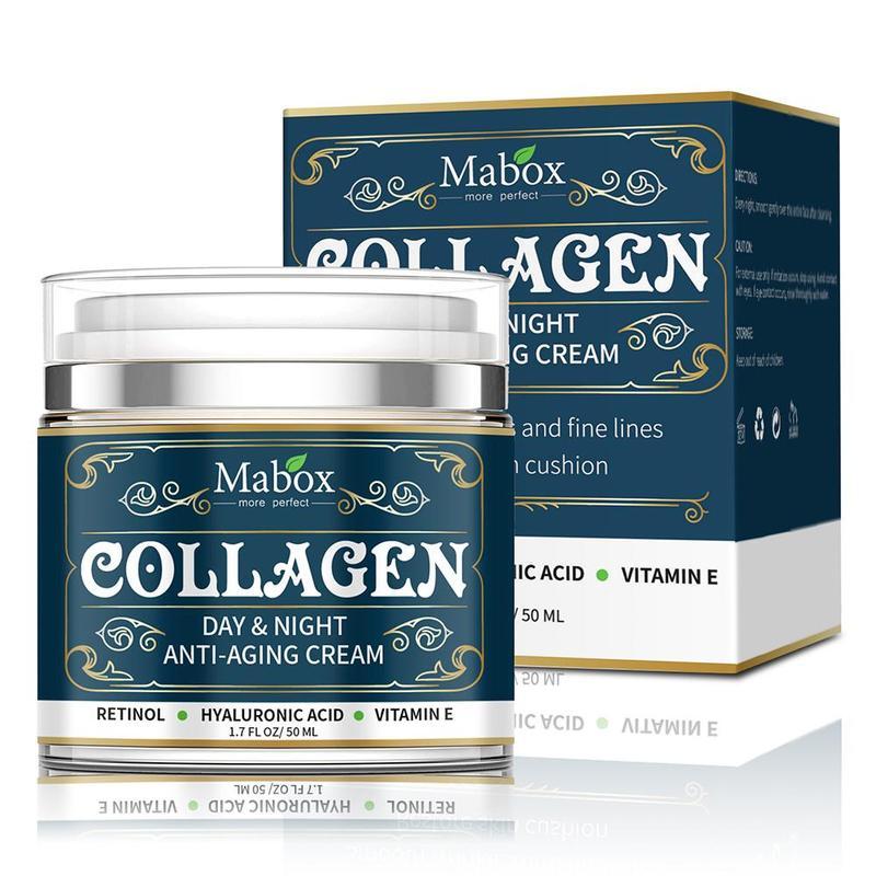 Crème Visage Hydratante au Collagène – Anti-Âge, Jour & Nuit