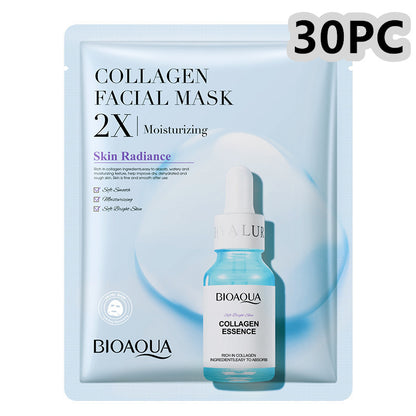 Masque Visage en Tissu – Collagène, Acide Hyaluronique & Vitamine C