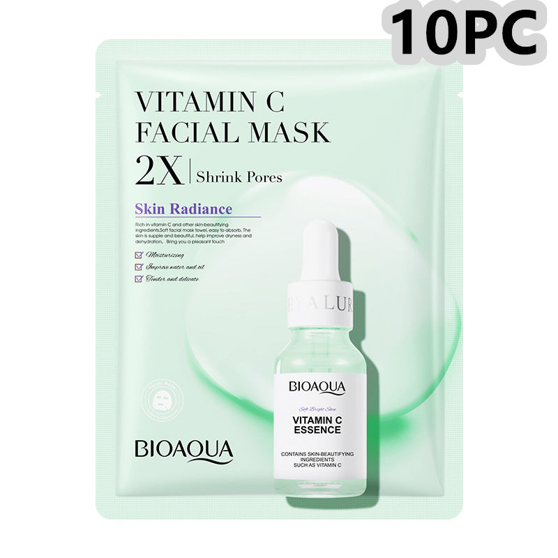 Masque Visage en Tissu – Collagène, Acide Hyaluronique & Vitamine C