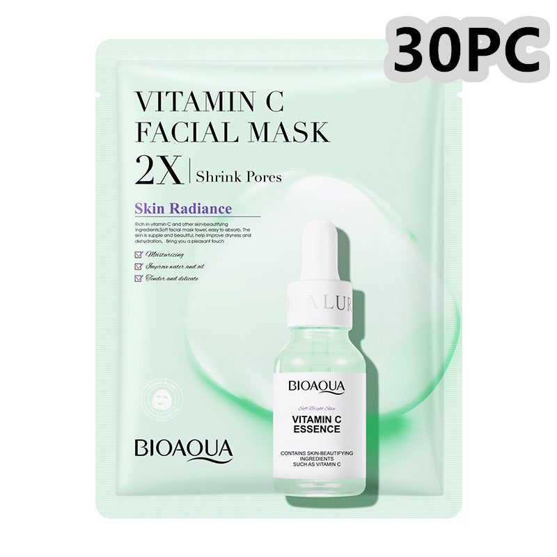 Masque Visage en Tissu – Collagène, Acide Hyaluronique & Vitamine C