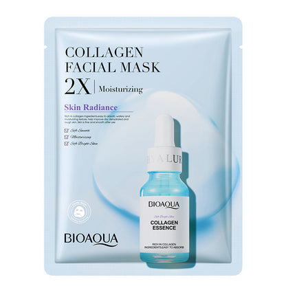 Masque Visage en Tissu – Collagène, Acide Hyaluronique & Vitamine C